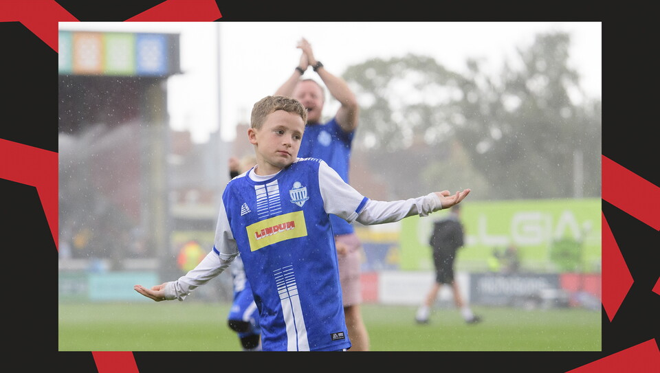 An image from the matchday experiences held at Lincoln City v Mansfield Town.