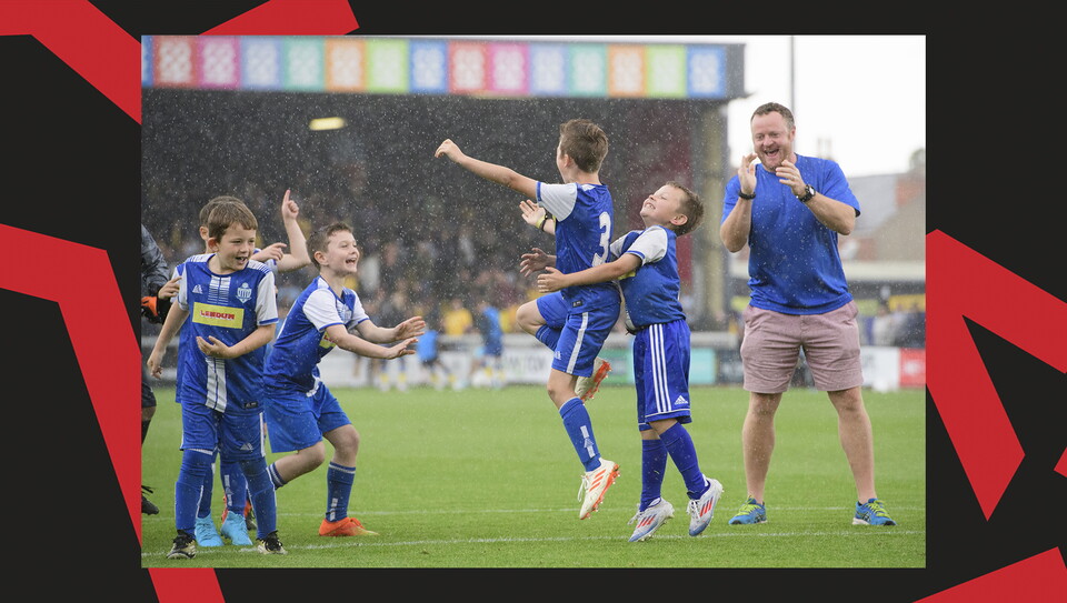 An image from the matchday experiences held at Lincoln City v Mansfield Town.