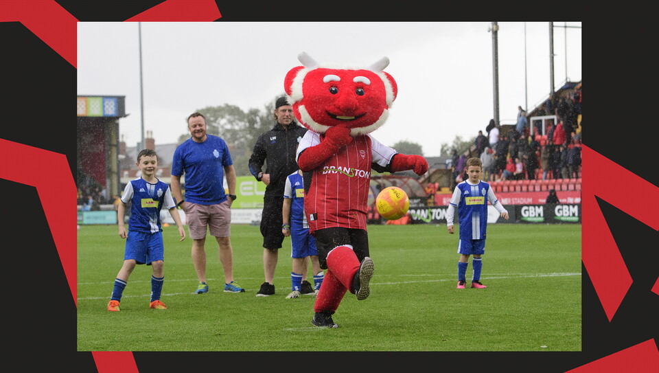 An image from the matchday experiences held at Lincoln City v Mansfield Town.