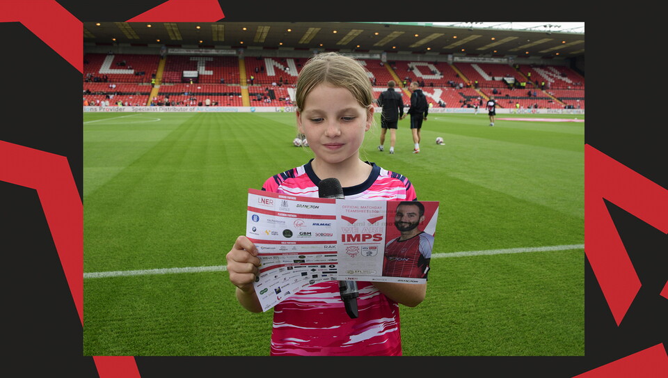 A fan photo from Lincoln City's 4-1 home win over Mansfield Town.