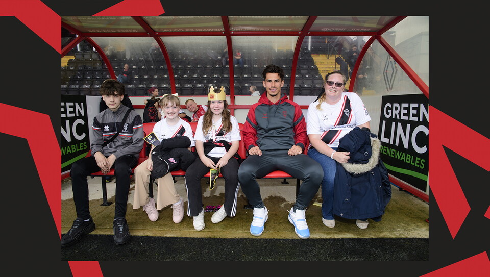 A fan photo from Lincoln City's 4-1 home win over Mansfield Town.