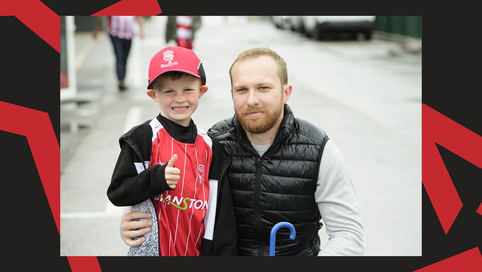 A fan photo from Lincoln City's 4-1 home win over Mansfield Town.