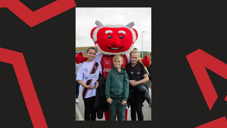 A fan photo from Lincoln City's 4-1 home win over Mansfield Town.