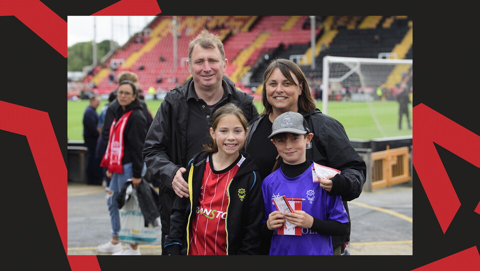 A fan photo from Lincoln City's 4-1 home win over Mansfield Town.