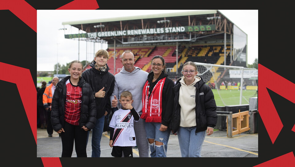 A fan photo from Lincoln City's 4-1 home win over Mansfield Town.