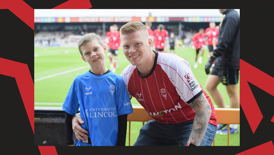 A fan photo from Lincoln City's 4-1 home win over Mansfield Town.