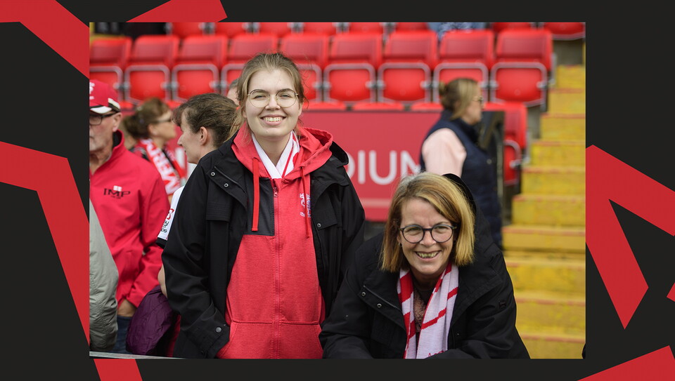 A fan photo from Lincoln City's 4-1 home win over Mansfield Town.