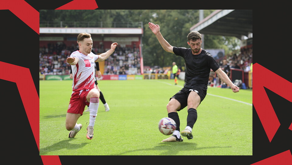 An image from Lincoln City's 1-0 away win at Stevenage