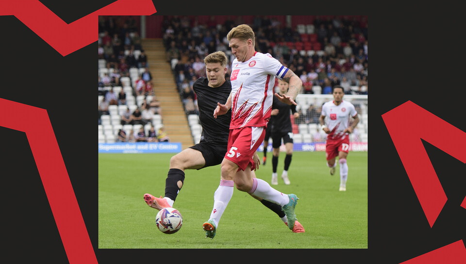 An image from Lincoln City's 1-0 away win at Stevenage