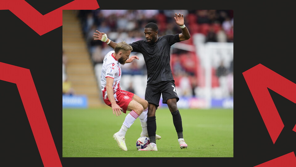 An image from Lincoln City's 1-0 away win at Stevenage