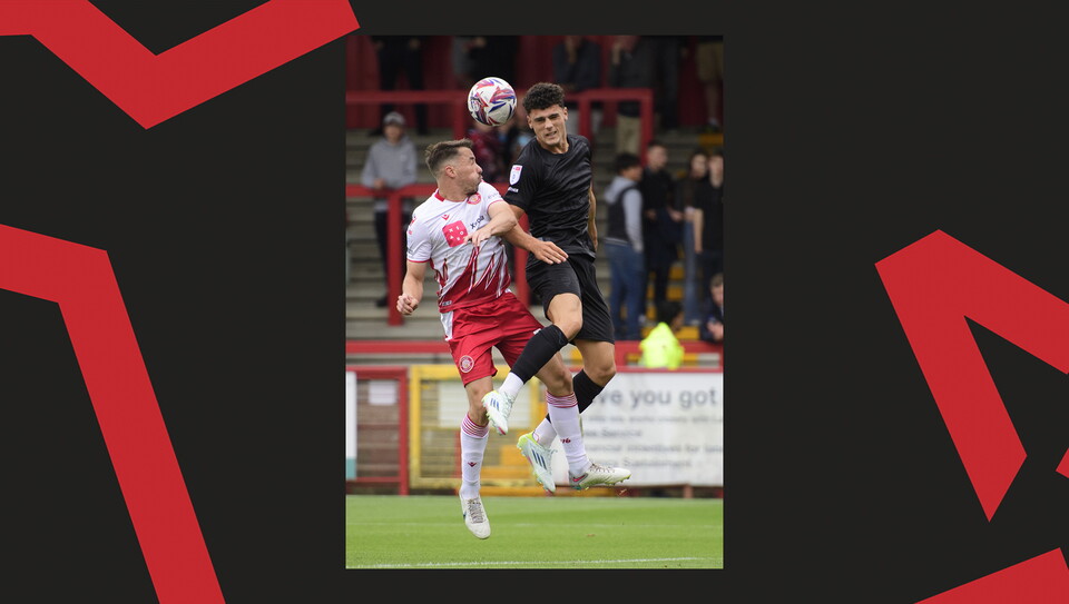 An image from Lincoln City's 1-0 away win at Stevenage