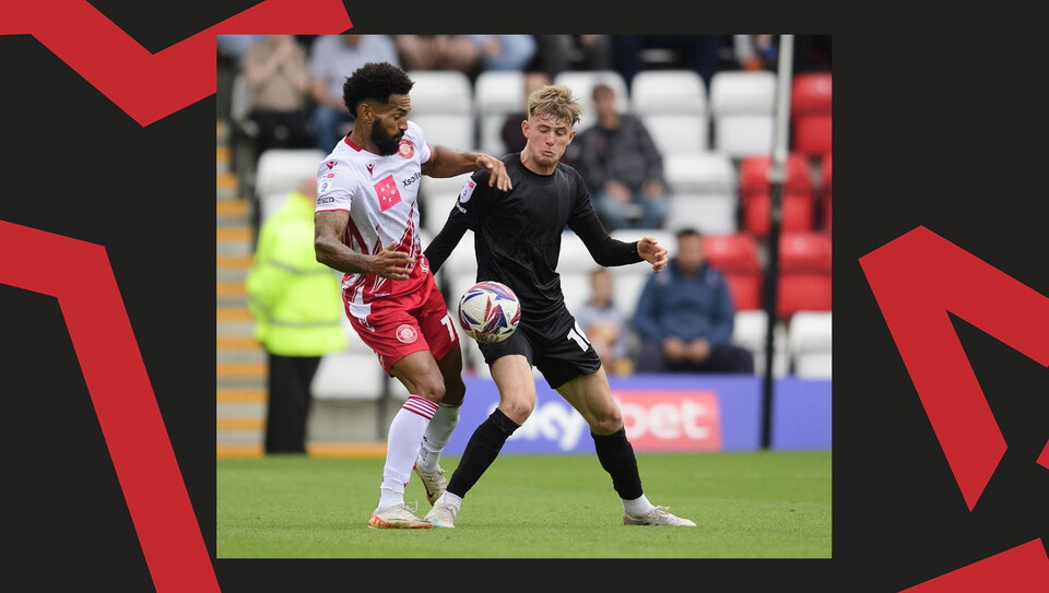 An image from Lincoln City's 1-0 away win at Stevenage