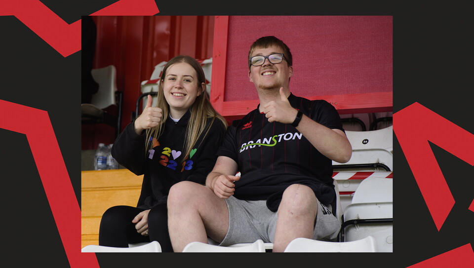 An image of the supporters from City's 1-0 win away at Stevenage