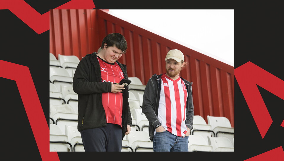 An image of the supporters from City's 1-0 win away at Stevenage