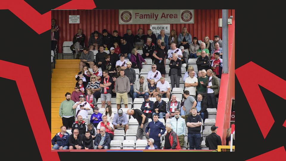 An image of the supporters from City's 1-0 win away at Stevenage