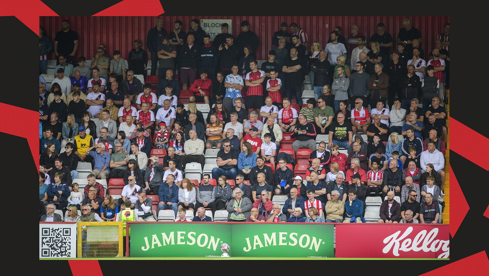 An image of the supporters from City's 1-0 win away at Stevenage