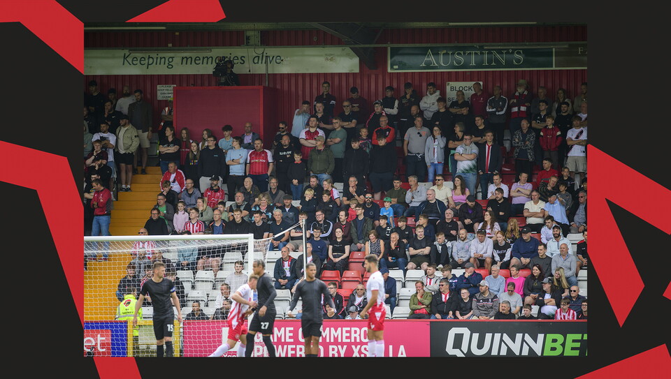 An image of the supporters from City's 1-0 win away at Stevenage