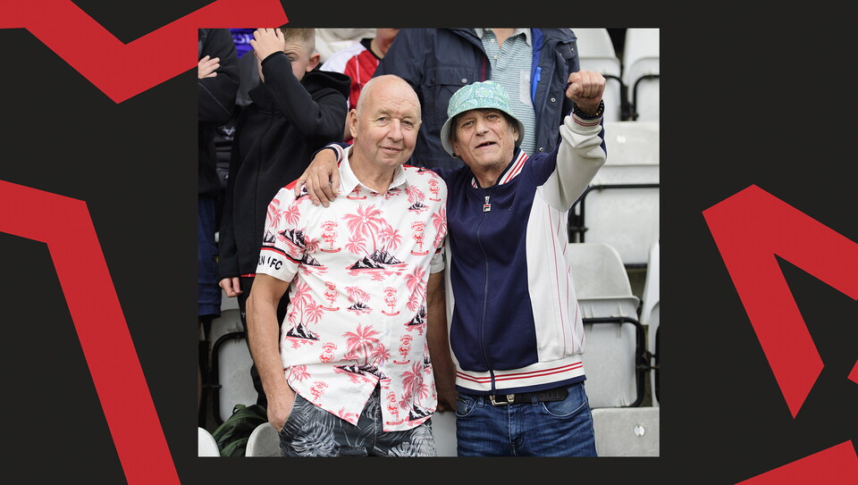 An image of the supporters from City's 1-0 win away at Stevenage