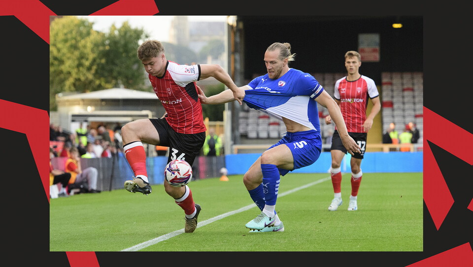 An image from Lincoln City versus Chesterfield.
