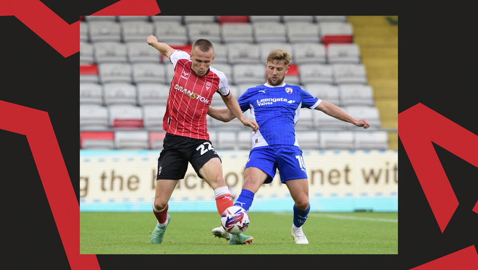 An image from Lincoln City versus Chesterfield.