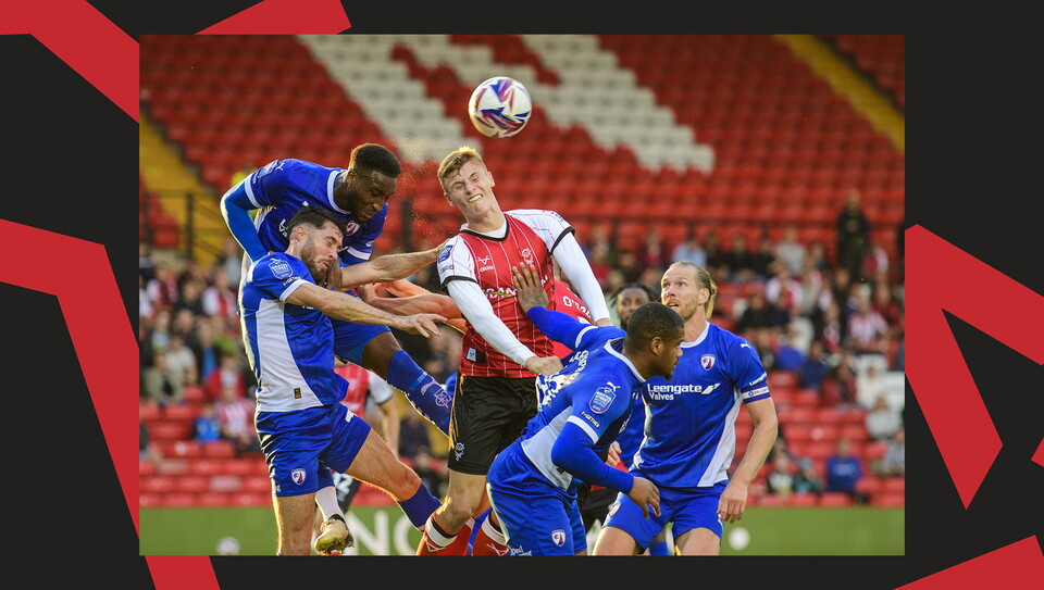 An image from Lincoln City versus Chesterfield.