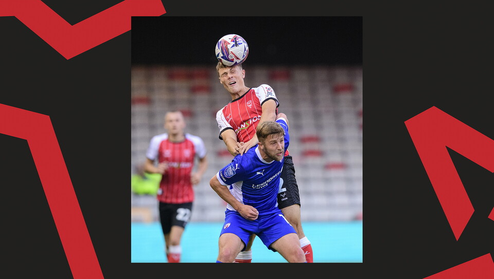 An image from Lincoln City versus Chesterfield.