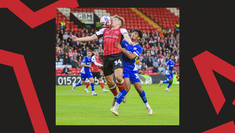 An image from Lincoln City versus Chesterfield.