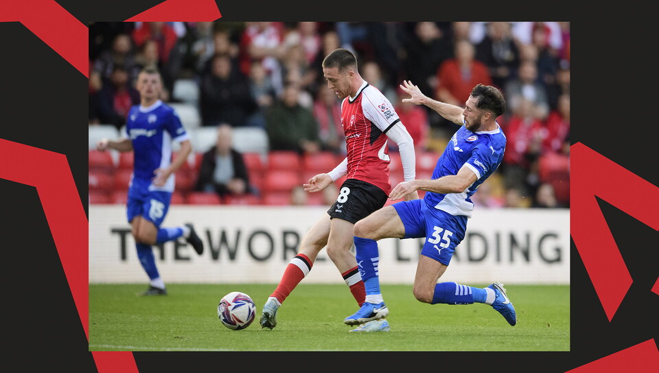 An image from Lincoln City versus Chesterfield.