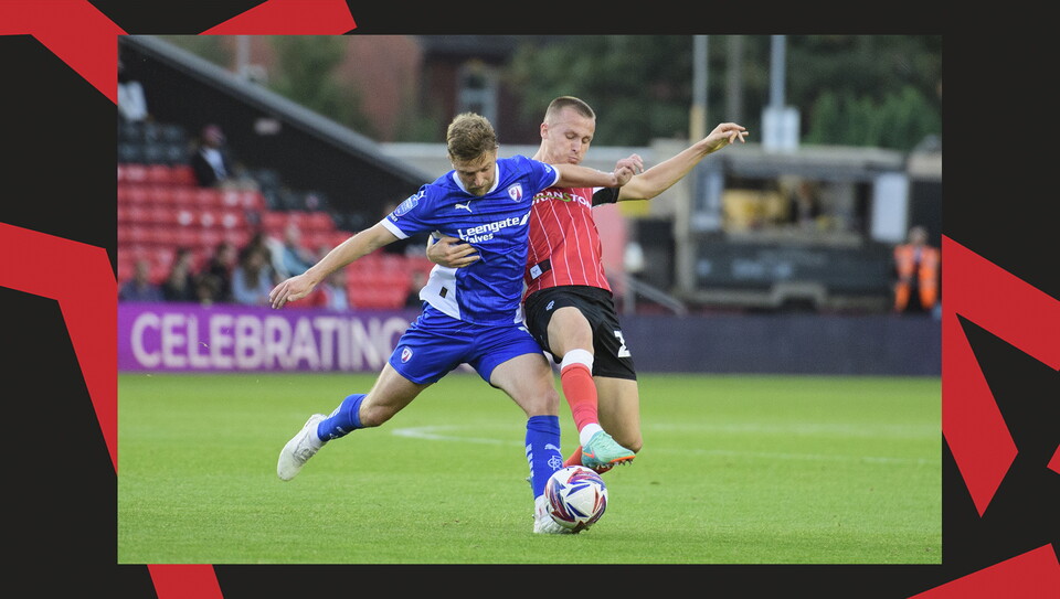 An image from Lincoln City versus Chesterfield.