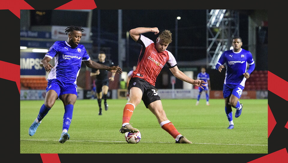 An image from Lincoln City versus Chesterfield.