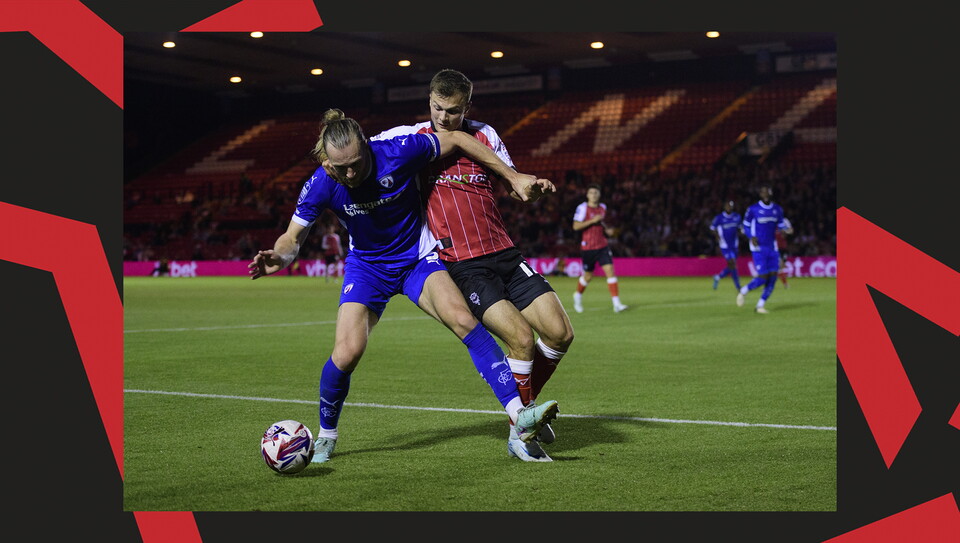 An image from Lincoln City versus Chesterfield.