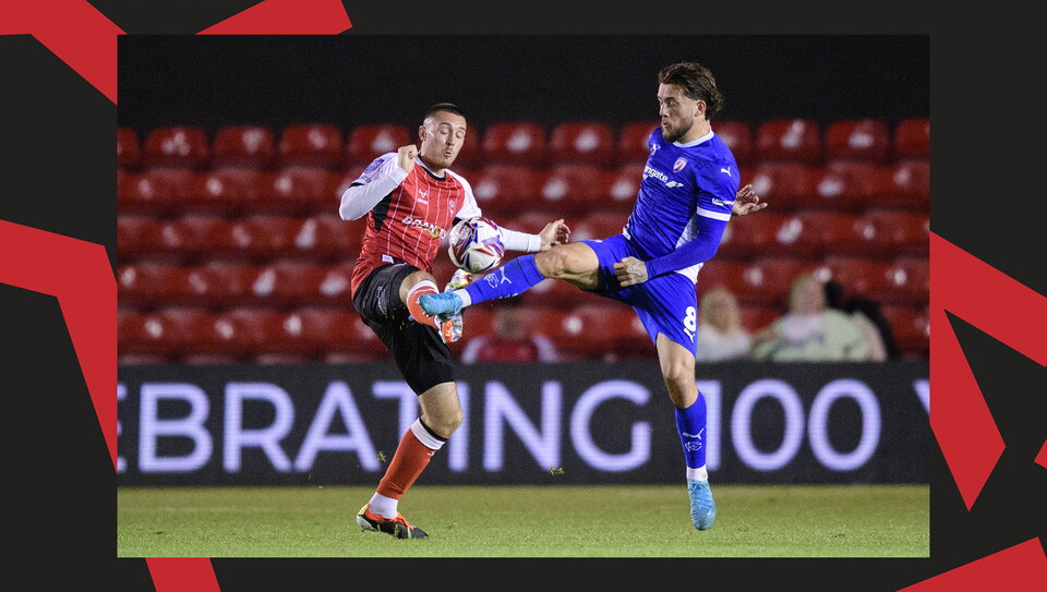 An image from Lincoln City versus Chesterfield.