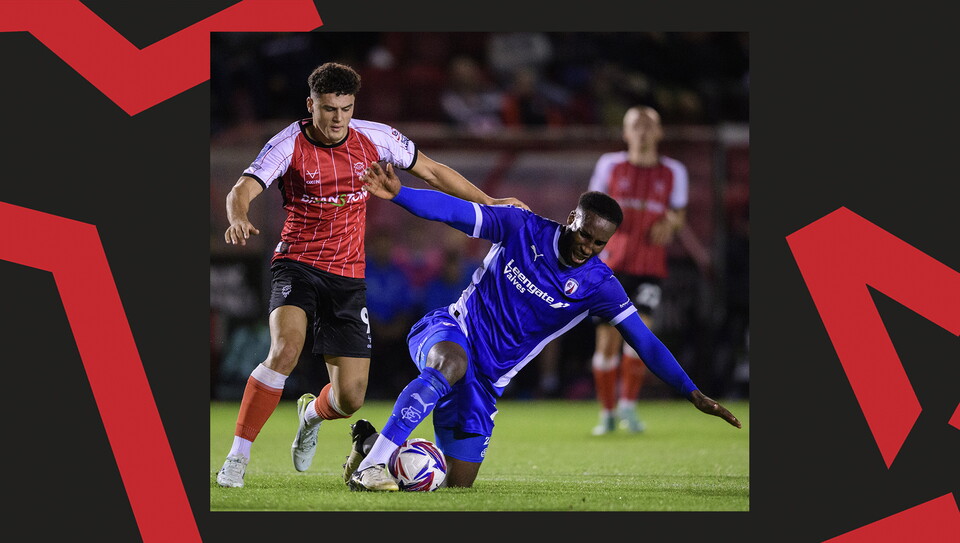 An image from Lincoln City versus Chesterfield.