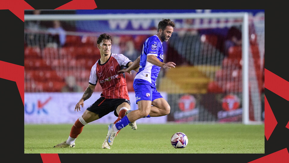 An image from Lincoln City versus Chesterfield.
