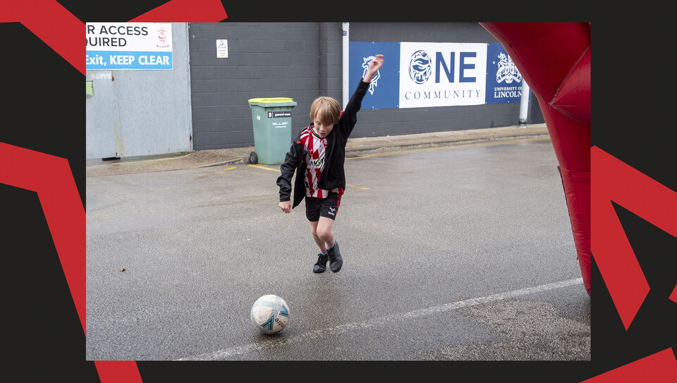  A fan image from Lincoln City versus Chesterfield.