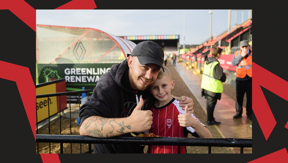  A fan image from Lincoln City versus Chesterfield.