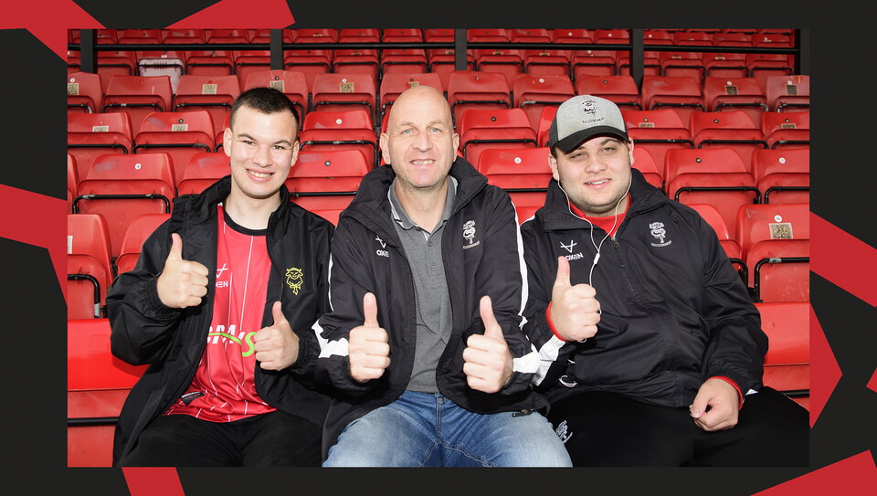  A fan image from Lincoln City versus Chesterfield.