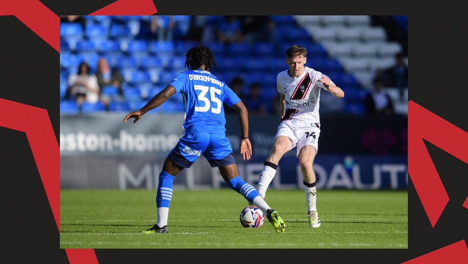 A match action image from City's 1-1 away draw at Peterborough United.