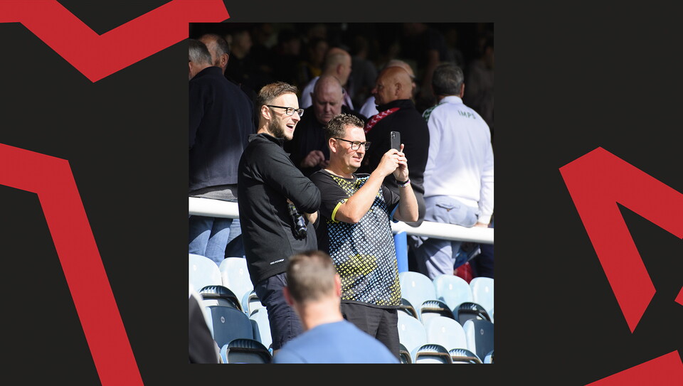 A fan image from City's 1-1 away draw at Peterborough United.