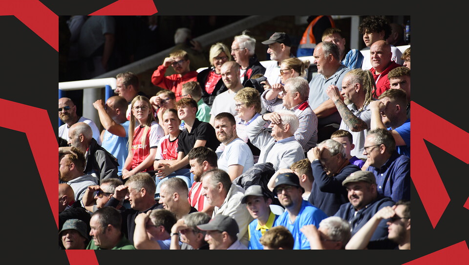 A fan image from City's 1-1 away draw at Peterborough United.