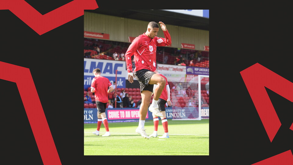 A match image from Lincoln City's 0-0 home draw against Wigan Athletic.