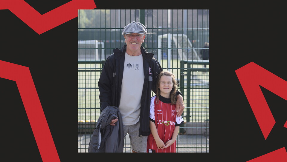 An image of supporters from Lincoln City's 0-0 home draw against Wigan Athletic.