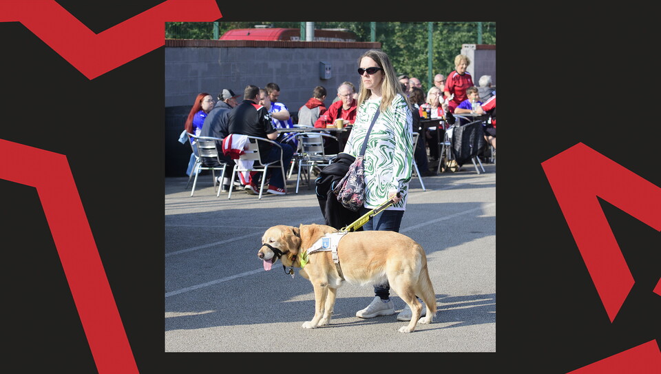 An image of supporters from Lincoln City's 0-0 home draw against Wigan Athletic.