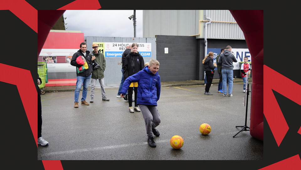 A fan image from the Imps' game against Birmingham City.