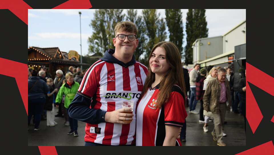 A fan image from the Imps' game against Birmingham City.