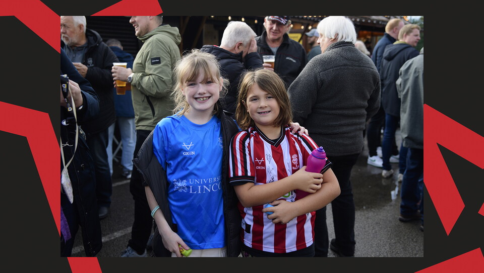 A fan image from the Imps' game against Birmingham City.