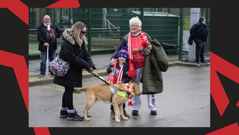 A fan image from the Imps' game against Birmingham City.