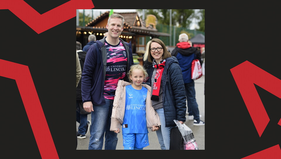 A fan image from the Imps' game against Birmingham City.