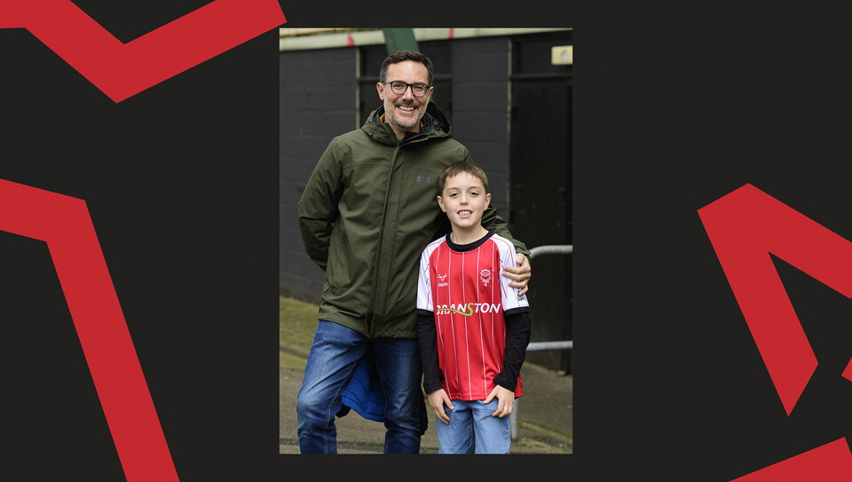 A fan image from the Imps' game against Birmingham City.