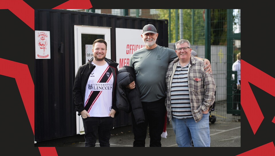 A fan image from the Imps' game against Birmingham City.
